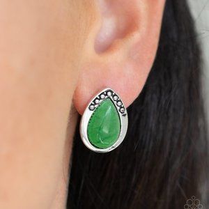 Stone Spectacular - green - earrings